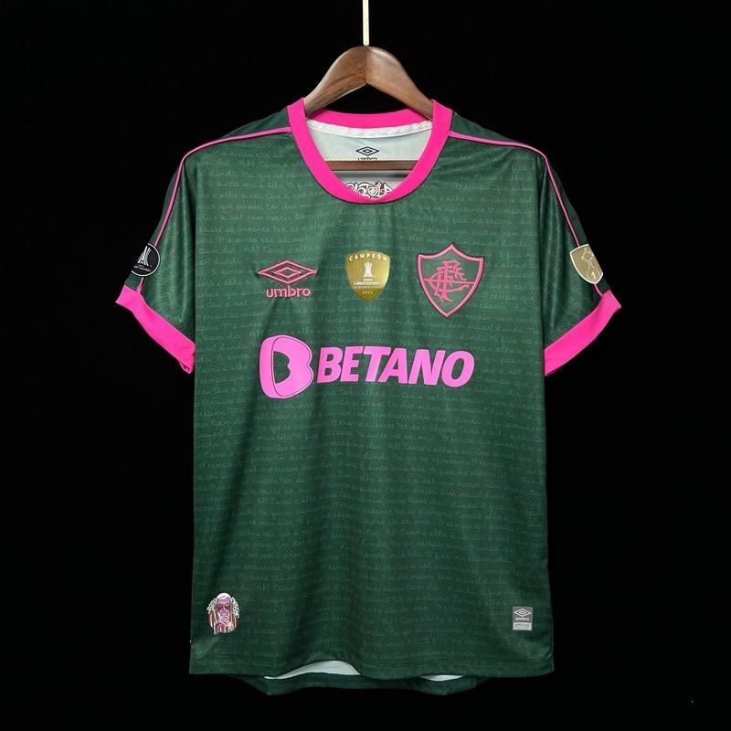 23-24 Fluminense Terceiro Uniforme+ add 3 patches FM139 Camisa