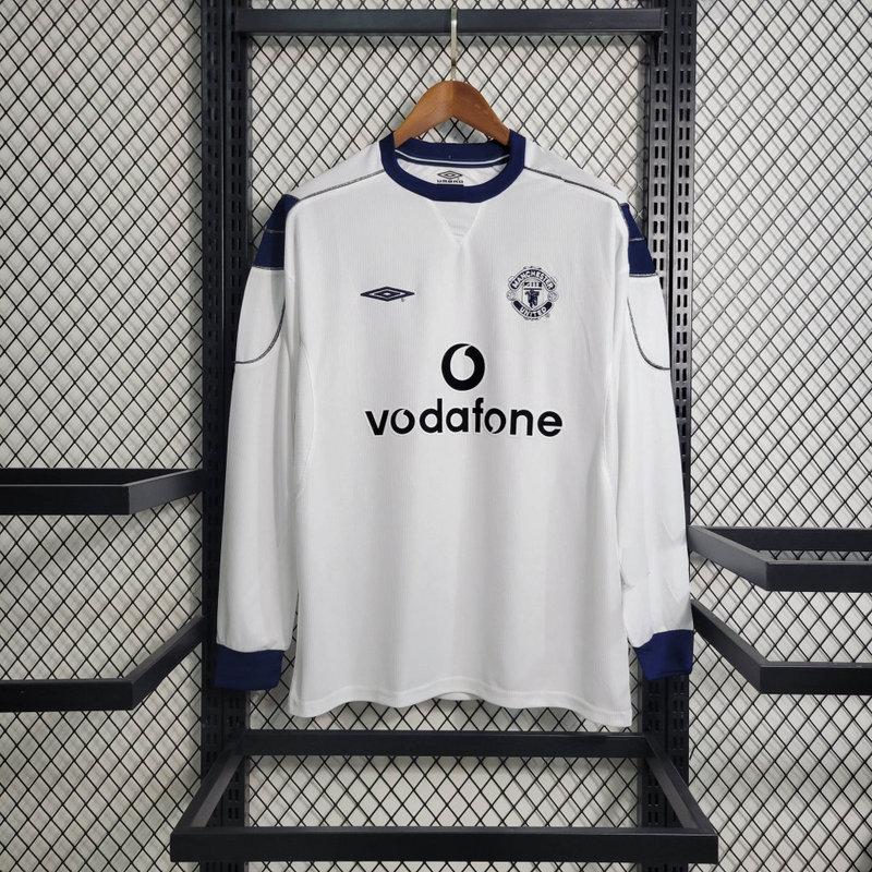 1999/00 Manchester United Visitante Manga Longa Retrô Camisa