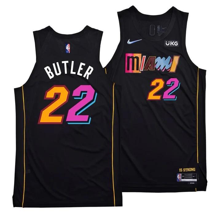 BUTLER Miami Heat Preta NBA Camisa