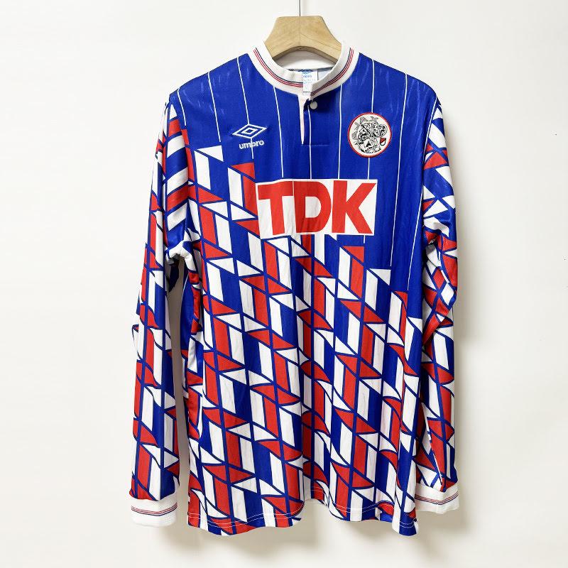 1990 Ajax (LS) Visitante Manga Longa
