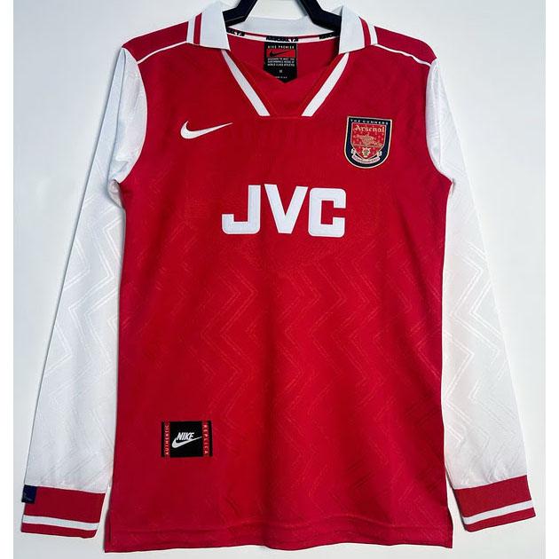 1996/97 Arsenal Titular Manga Longa Retrô Camisa