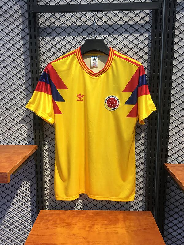 Colombia 1990 Titular Retrô Soccer Camisa