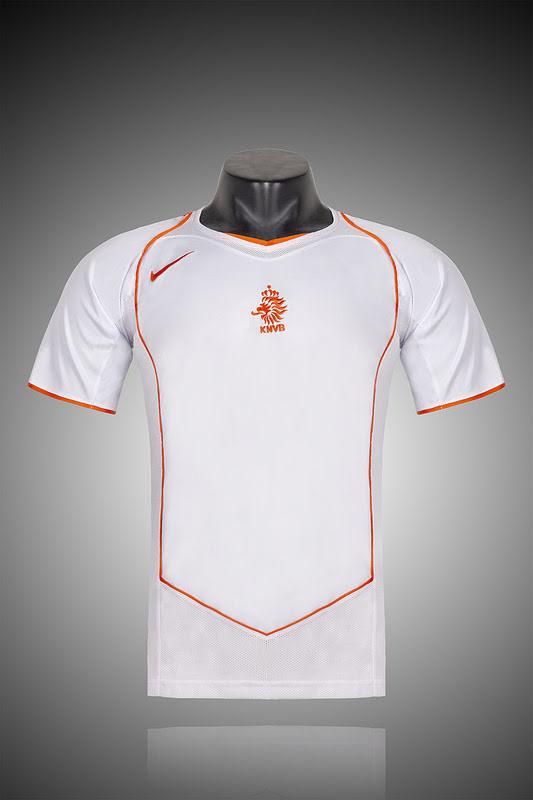 2004 Retrô Netherland Holland Visitante