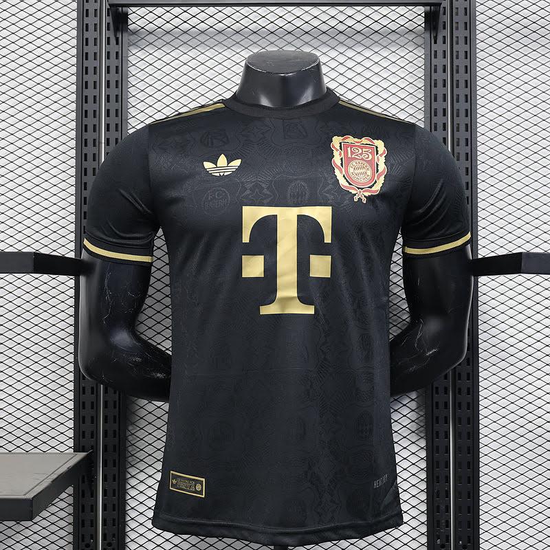 25/26 Bayern 125 Years Preta Versão Jogador Camisa