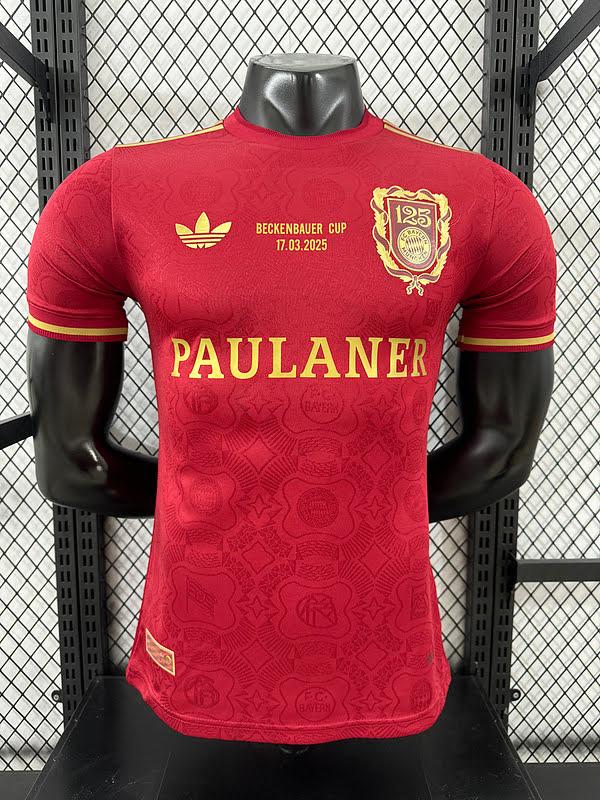 25/26 Bayern 125 Years Vermelha Versão Jogador Camisa