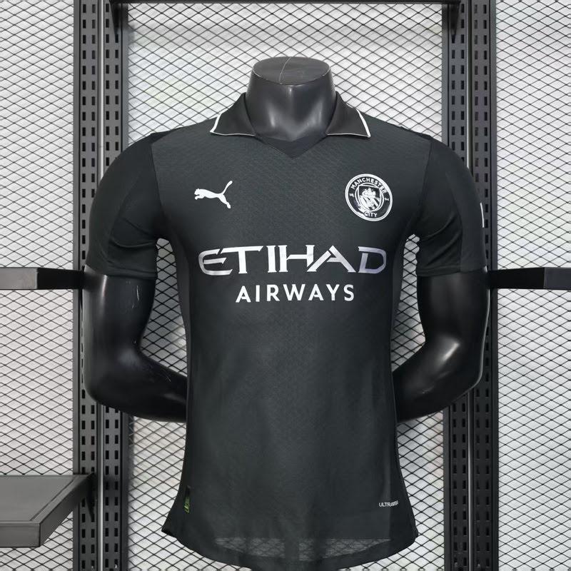 25/26 Manchester City Terceiro Uniforme Preta Player