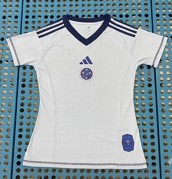 25/26 Cruzeiro Branca Feminina Camisa