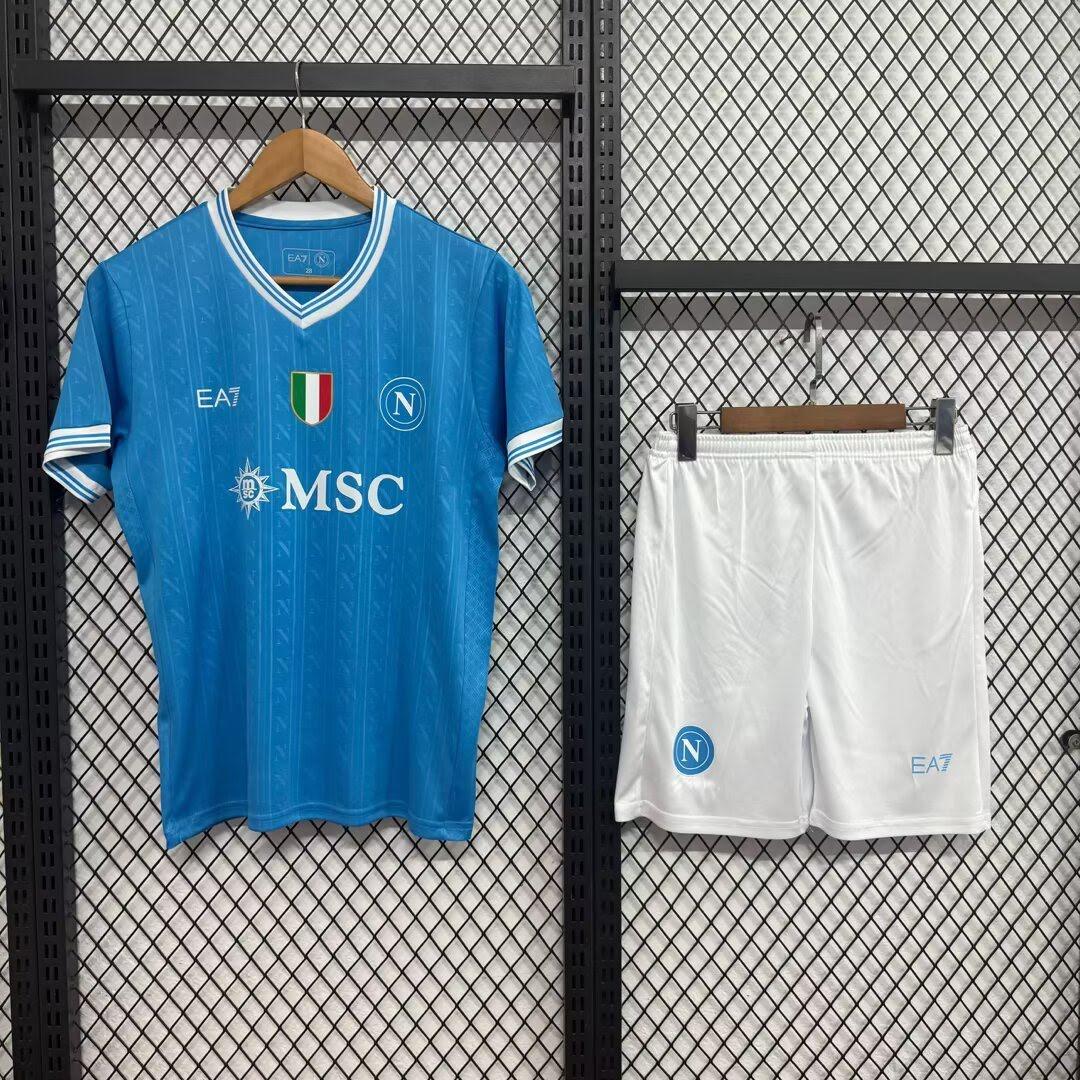 25-26 Napoli Titular Infantil Camisa
