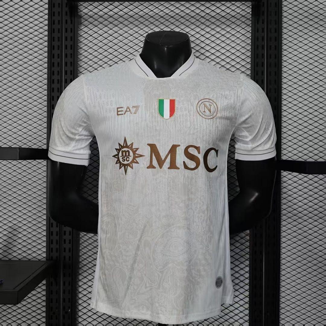 25/26 Napoli Versão Jogador Branca Camisa