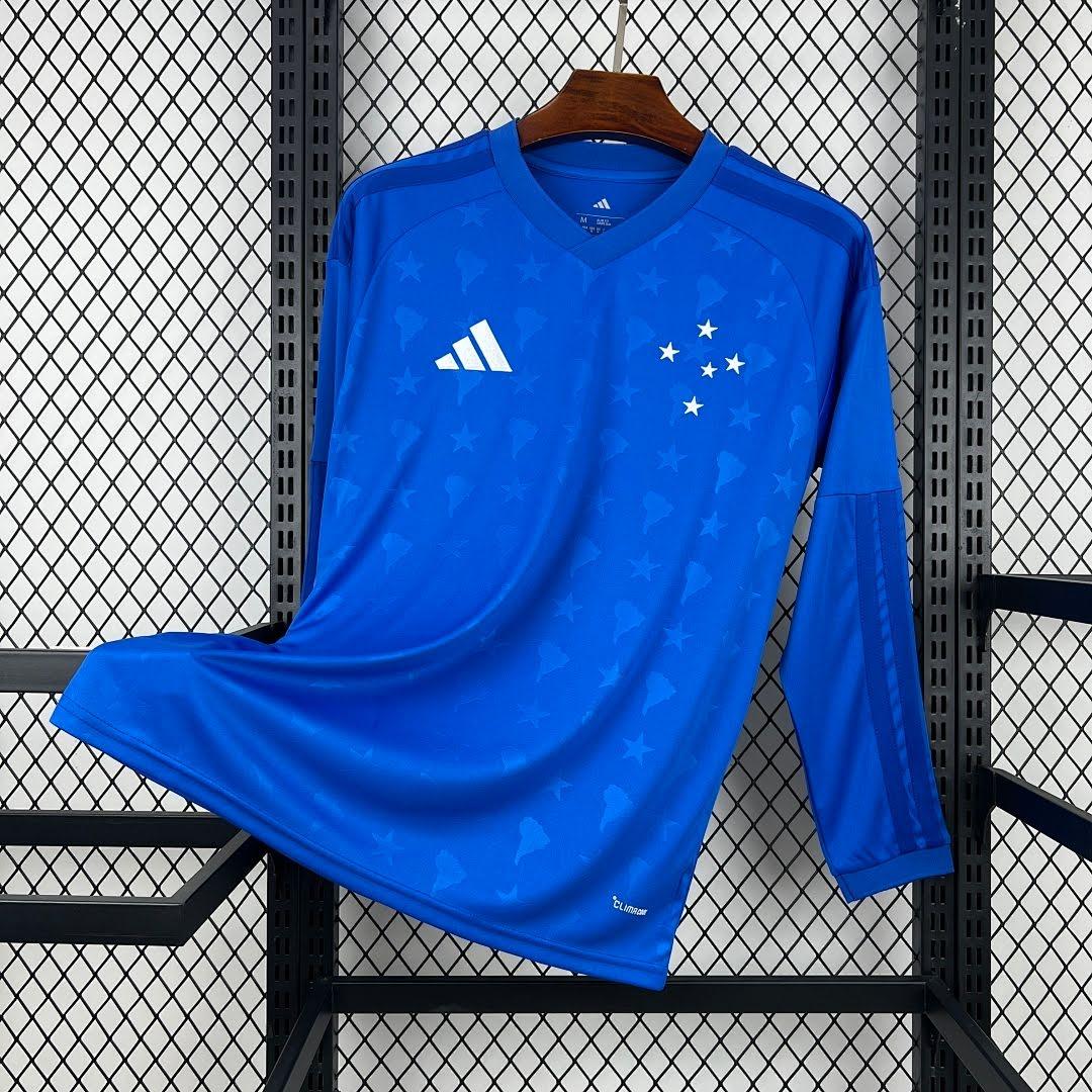 26/27 Cruzeiro Titular Manga Longa Camisa