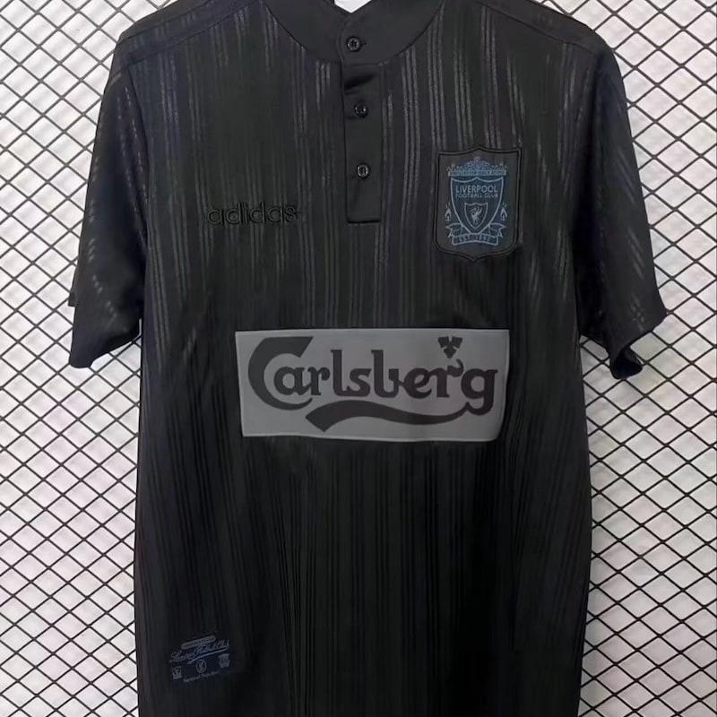 1995/96 Liverpool Edição Especial Preta Retrô Camisa