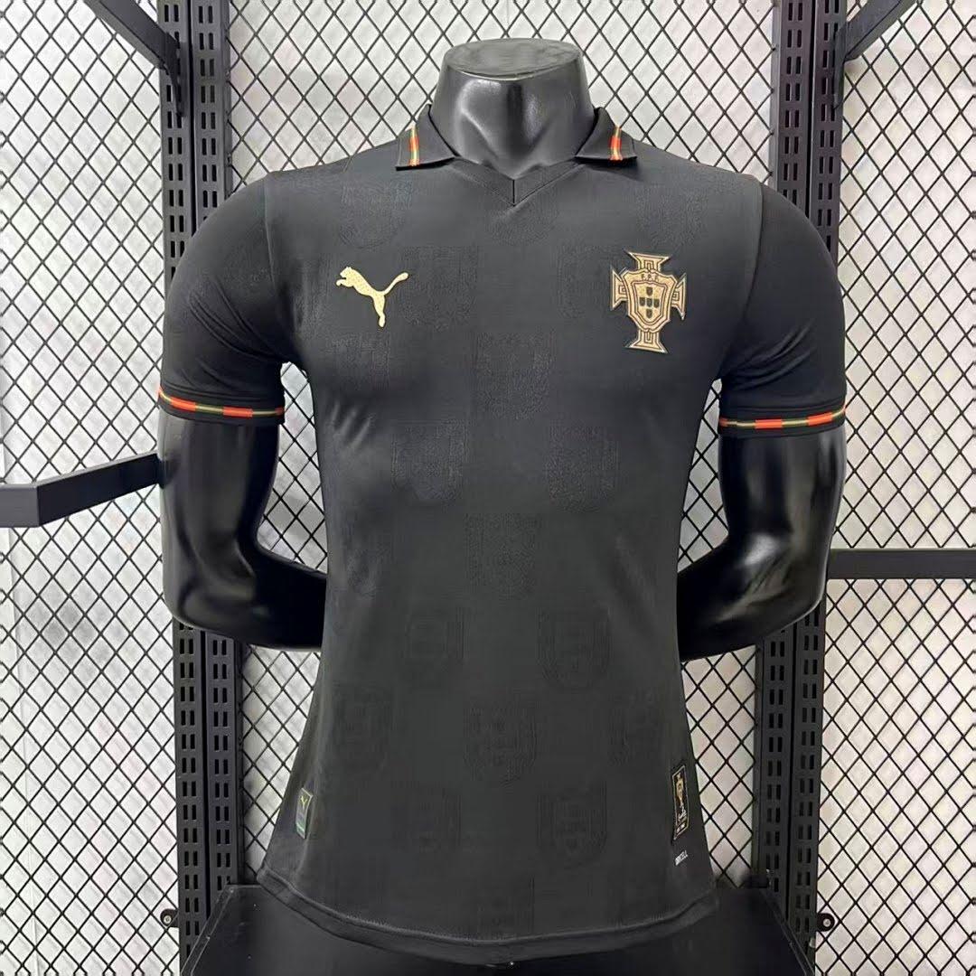 26/27 Portugal Edição Comemorativa Preta Jogador Camisa