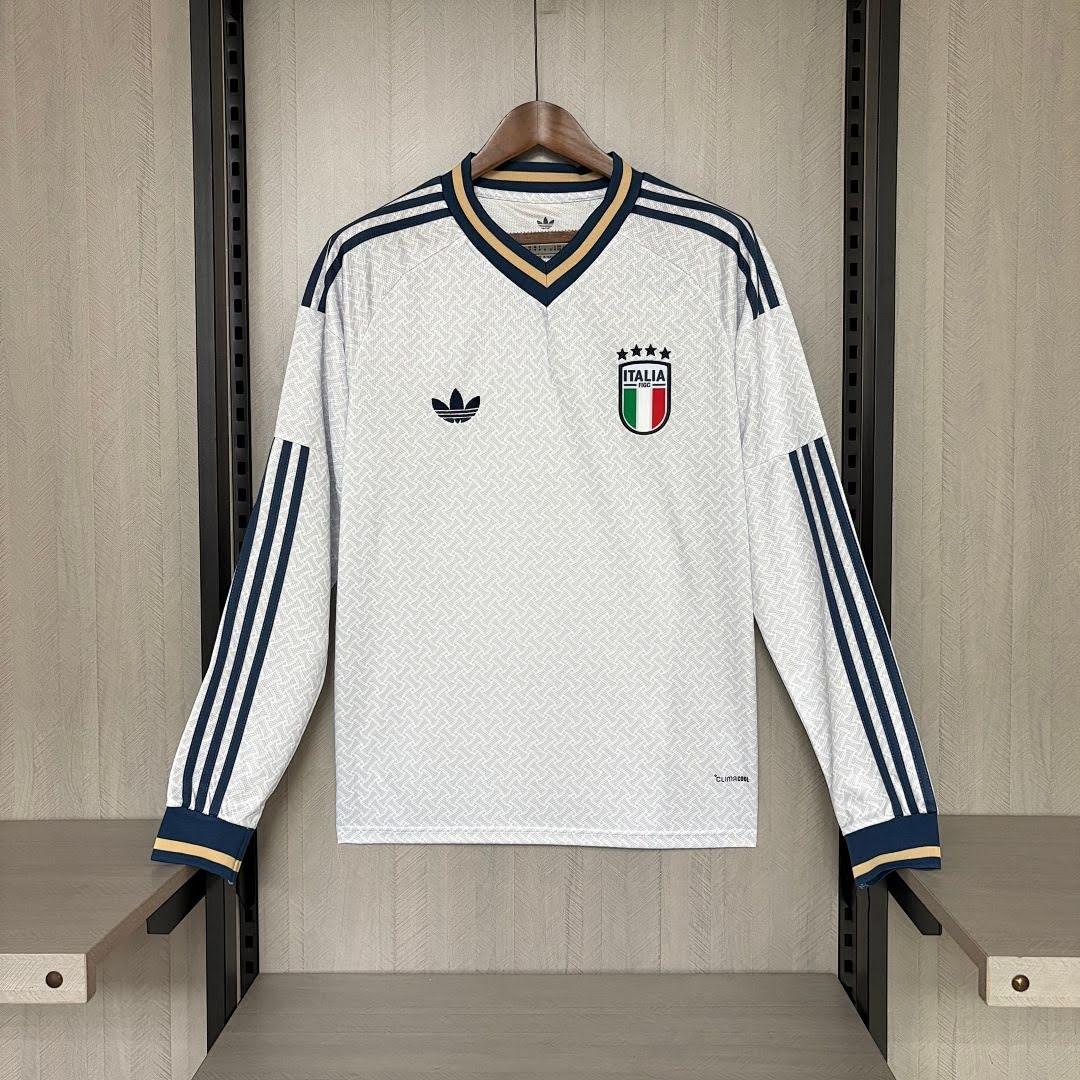 26/27 Italy Visitante Manga Longa Camisa