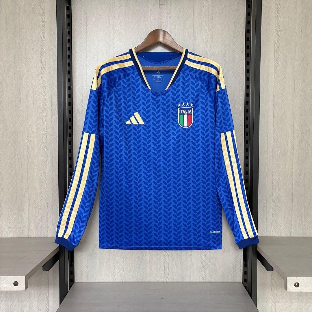 26/27 Italy Titular Manga Longa Camisa