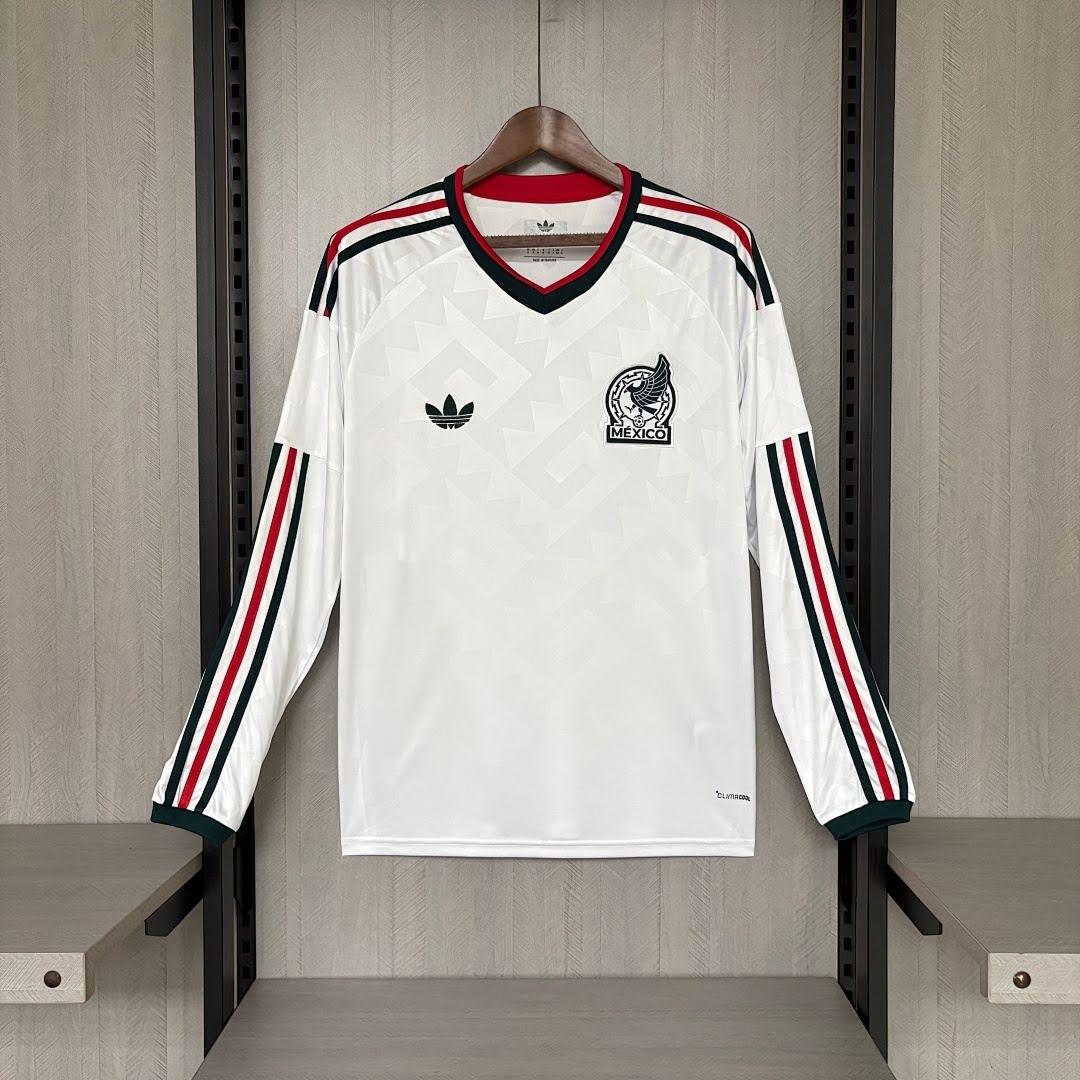 26/27 Mexico Visitante Manga Longa Camisa