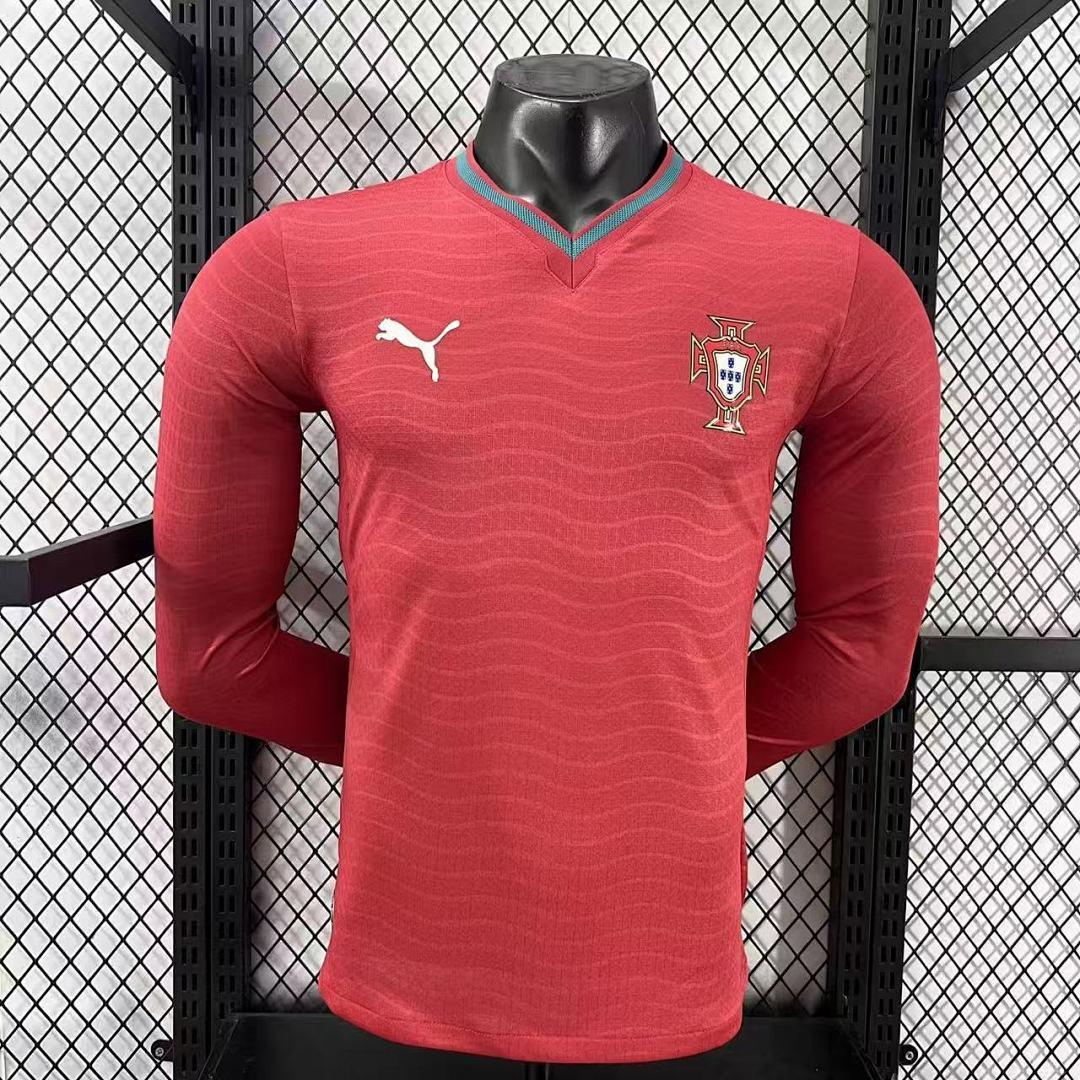 26/27 Portugal Titular Jogador Manga Longa Camisa