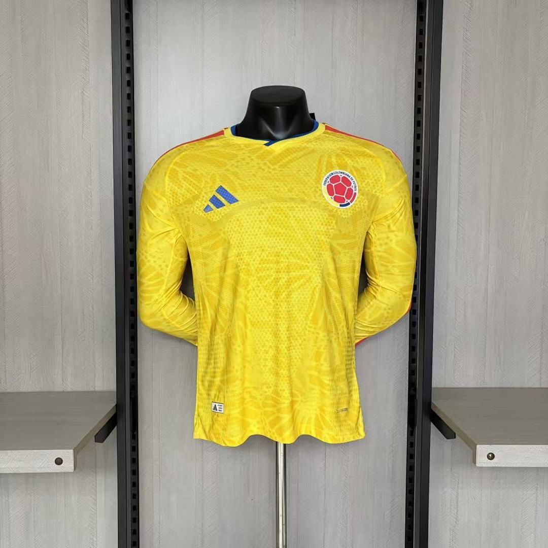 26/27 Colombia Titular Jogador Manga Longa Camisa