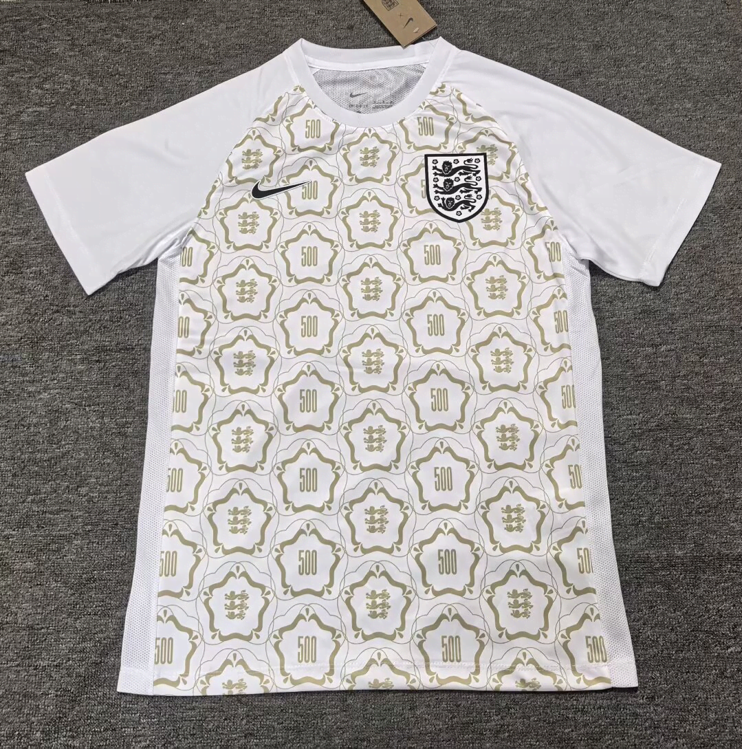26/27 England Branca Treino Camisa