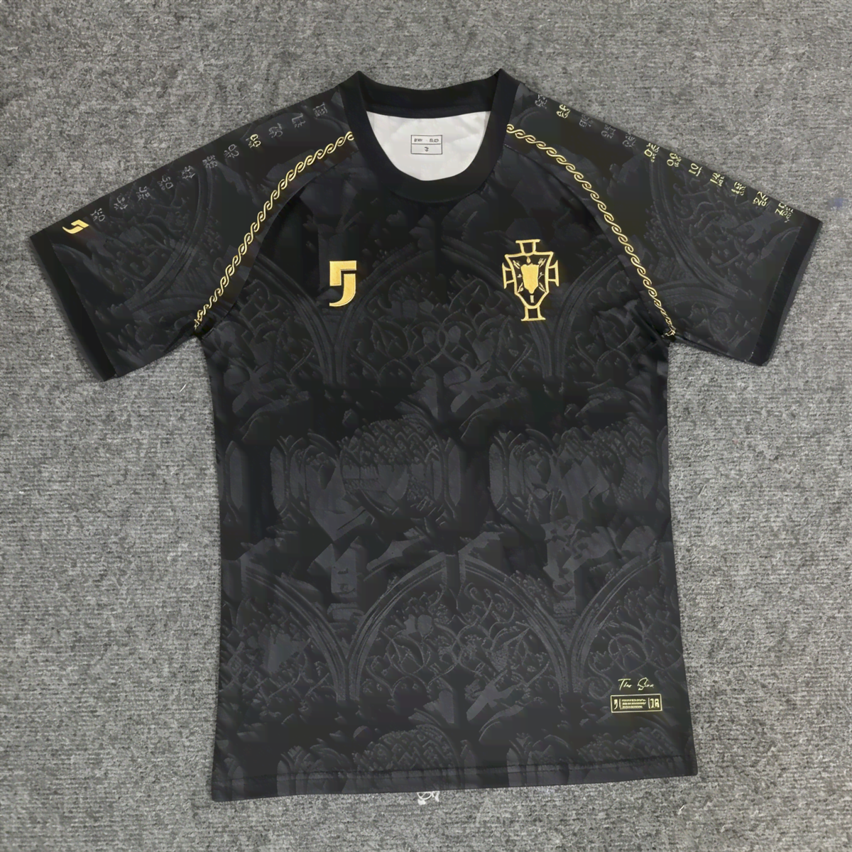 26/27 Portugal National Team Lisbon Monastery Preta and Dourada Edição Comemorativa Edição Especial Camisa