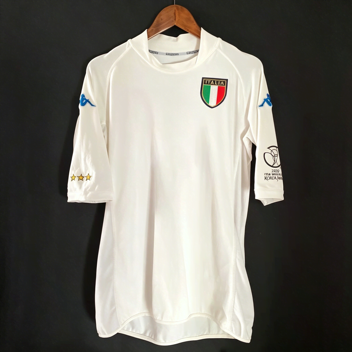 2002/03 Italy Visitante Retrô (+1 Patch) Camisa
