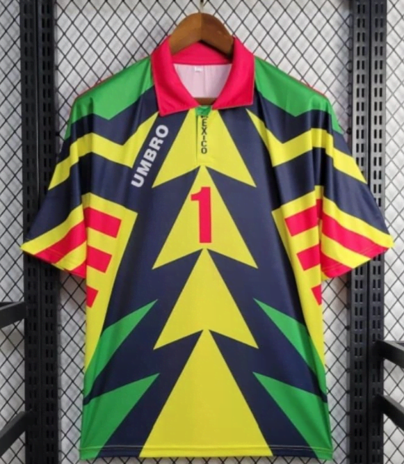 1994 USA World Cup Mexico Goleiro -Campos- Retrô Goleiro Camisa
