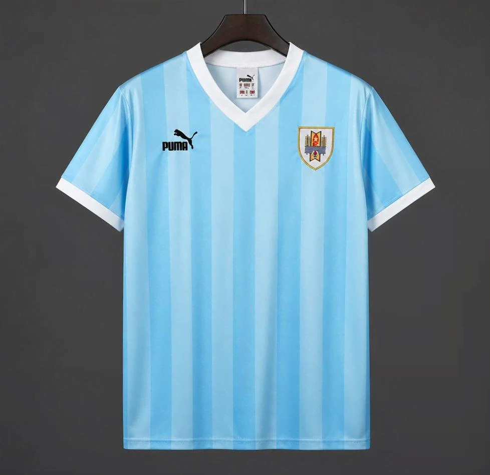 1990 Uruguay Titular Retrô Camisa