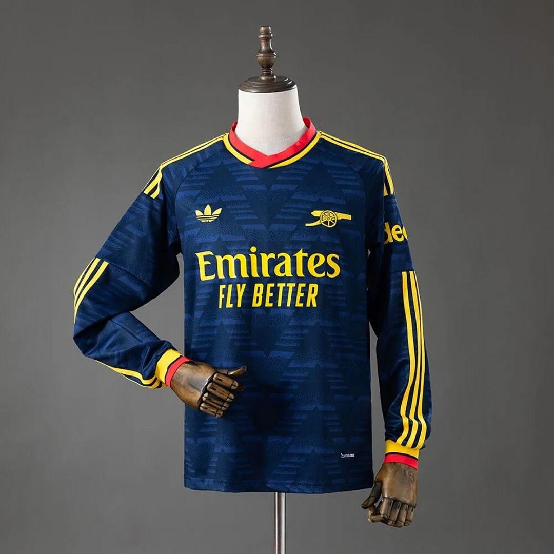 26/27 Arsenal Visitante Manga Longa Camisa
