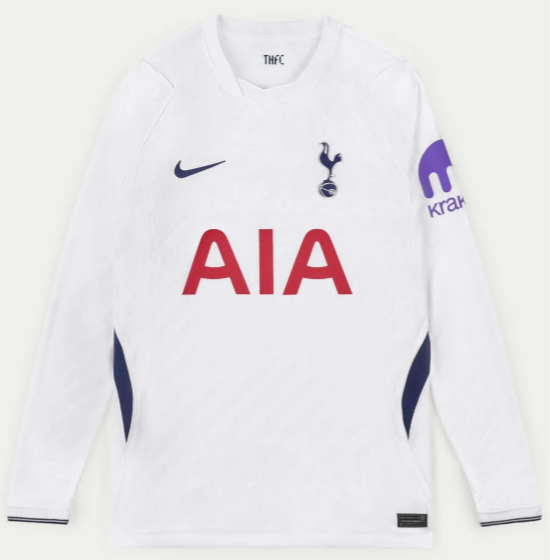 26/27 Tottenham Hotspur Titular Manga Longa Camisa