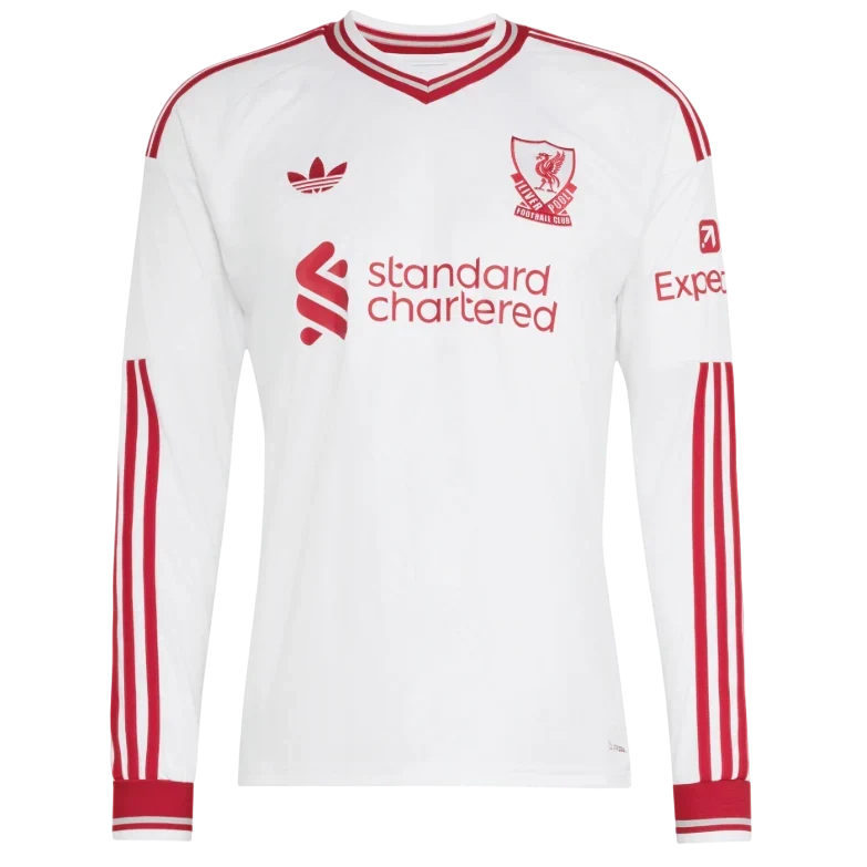 26/27 Liverpool Visitante Manga Longa Camisa