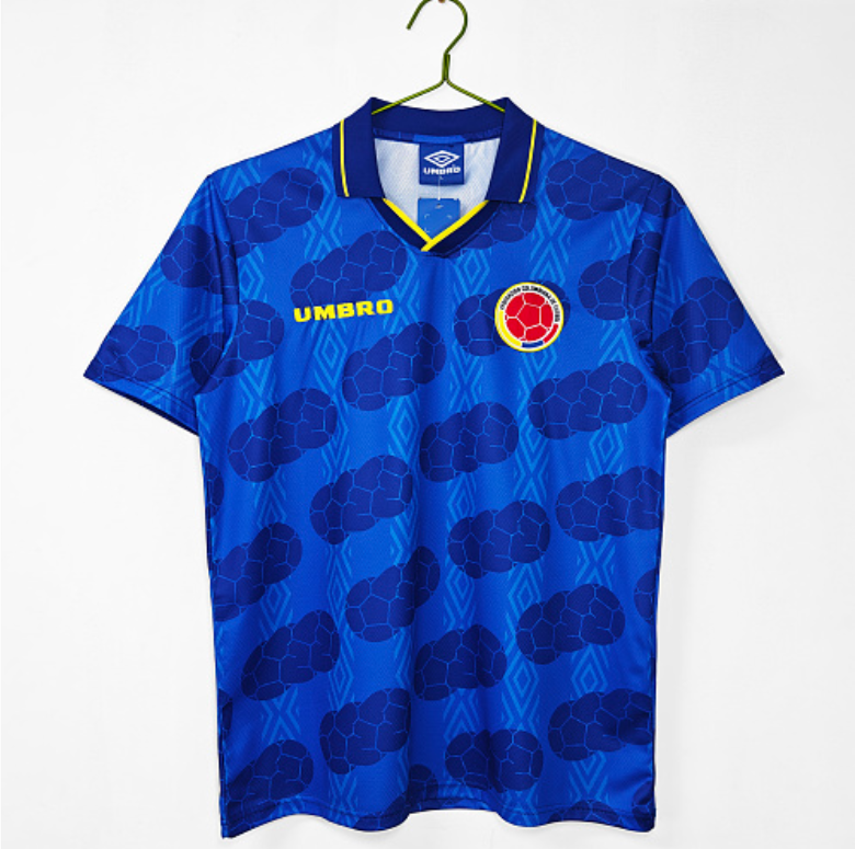 1994 Colombia Visitante Retrô Camisa