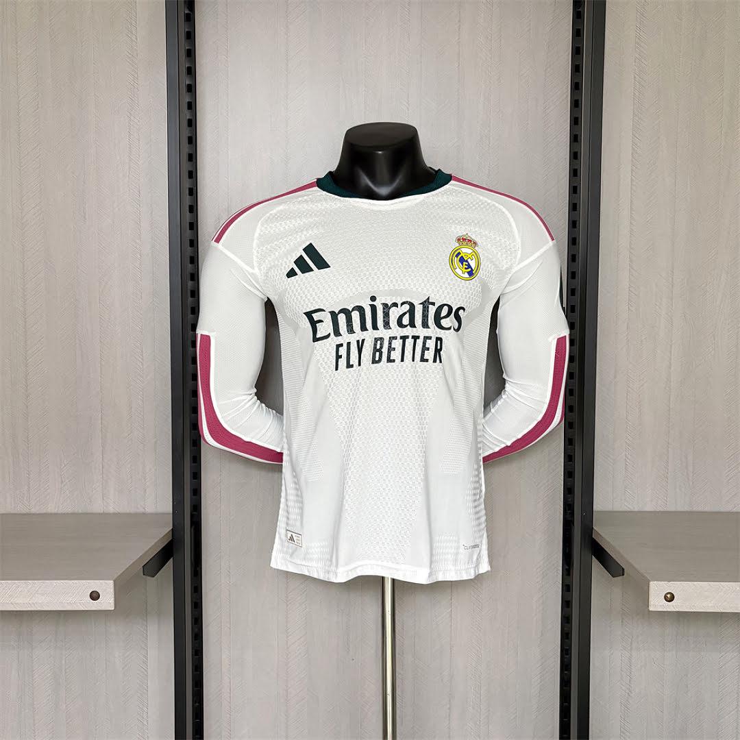26/27 Real Madrid Titular Manga Longa Jogador Camisa