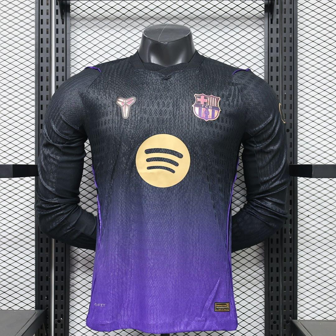 26/27 Barcelona Visitante Manga Longa Jogador Camisa