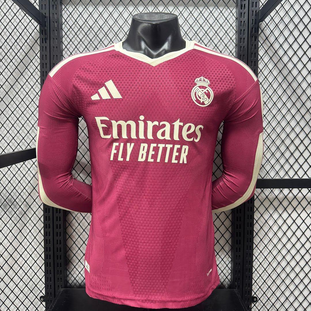 26/27 Real Madrid Visitante Manga Longa Jogador Camisa
