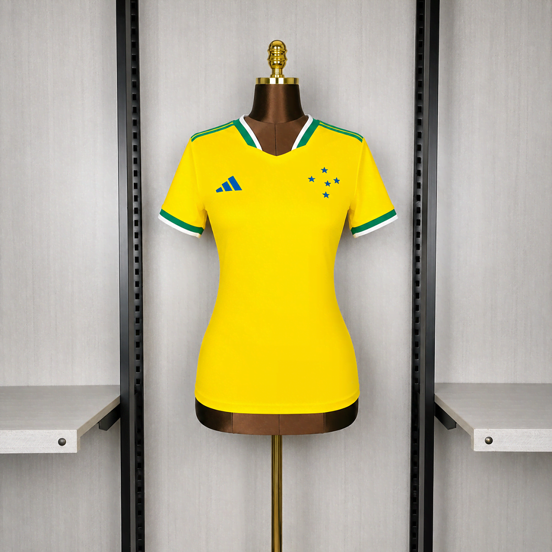 26/27 Cruzeiro Edição Especial Amarela Feminina Camisa