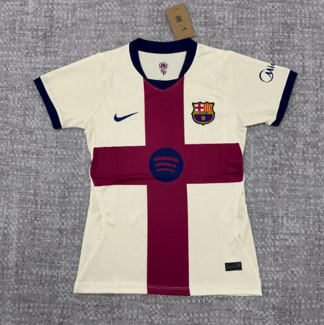 26/27 Barcelona Terceiro Uniforme Feminina Camisa