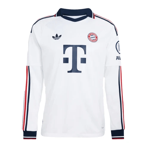 26/27 Bayern Munich Visitante Manga Longa Camisa