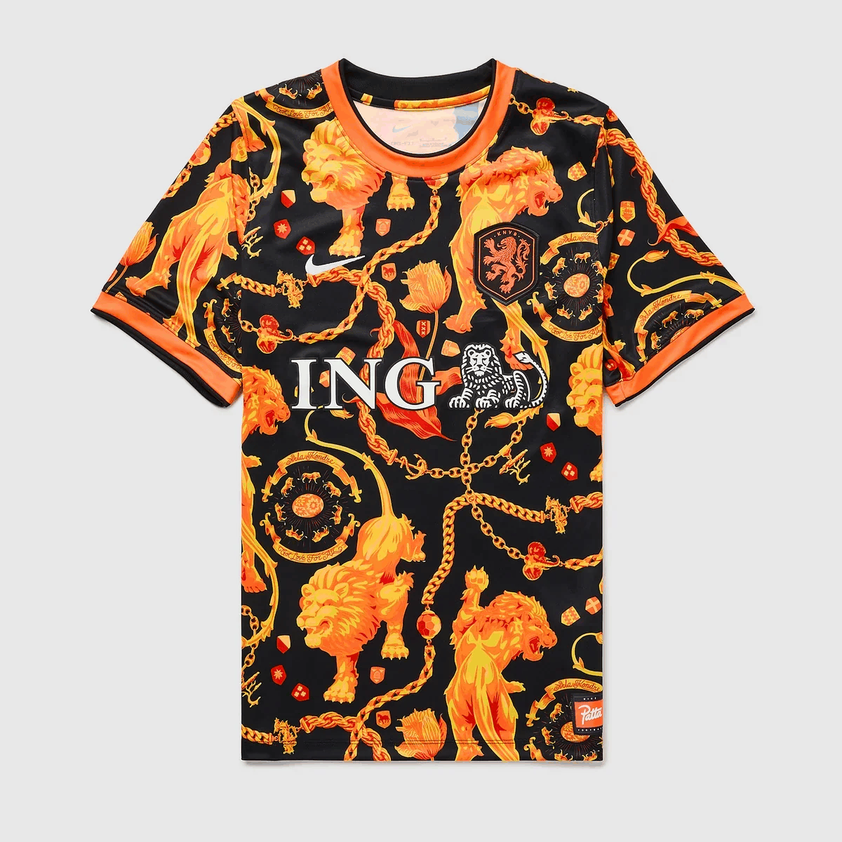 26/27 Netherlands x Patta SS Pré-Jogo Camisa