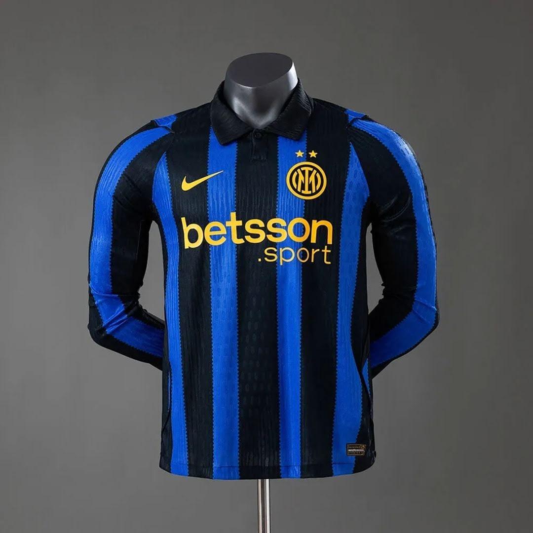 26/27 Inter Milan Titular Manga Longa Jogador Camisa