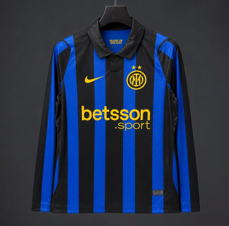 26/27 Inter Milan Titular Manga Longa Camisa