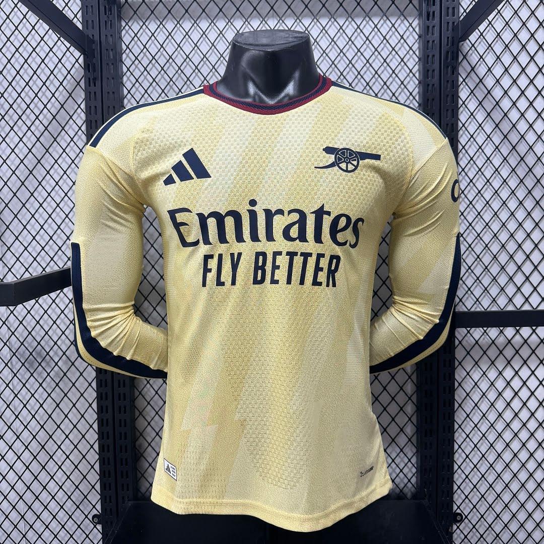 26/27 Arsenal Visitante Manga Longa Jogador Camisa