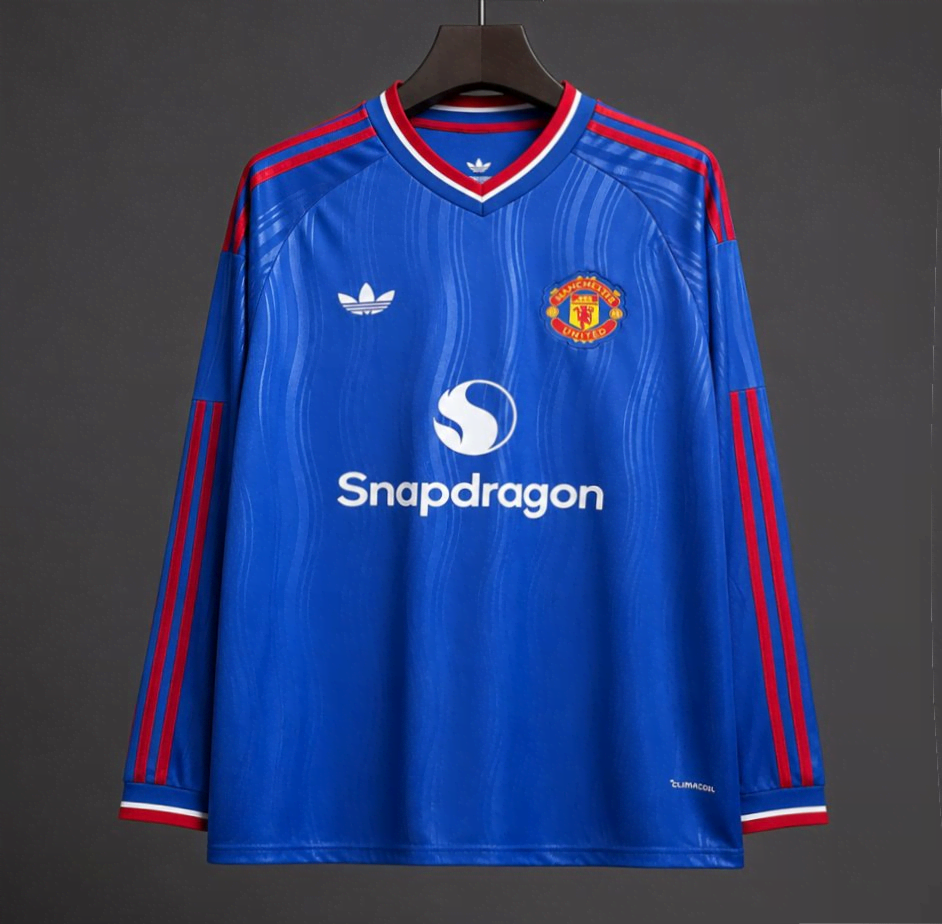 26/27 Manchester United Visitante Manga Longa Camisa