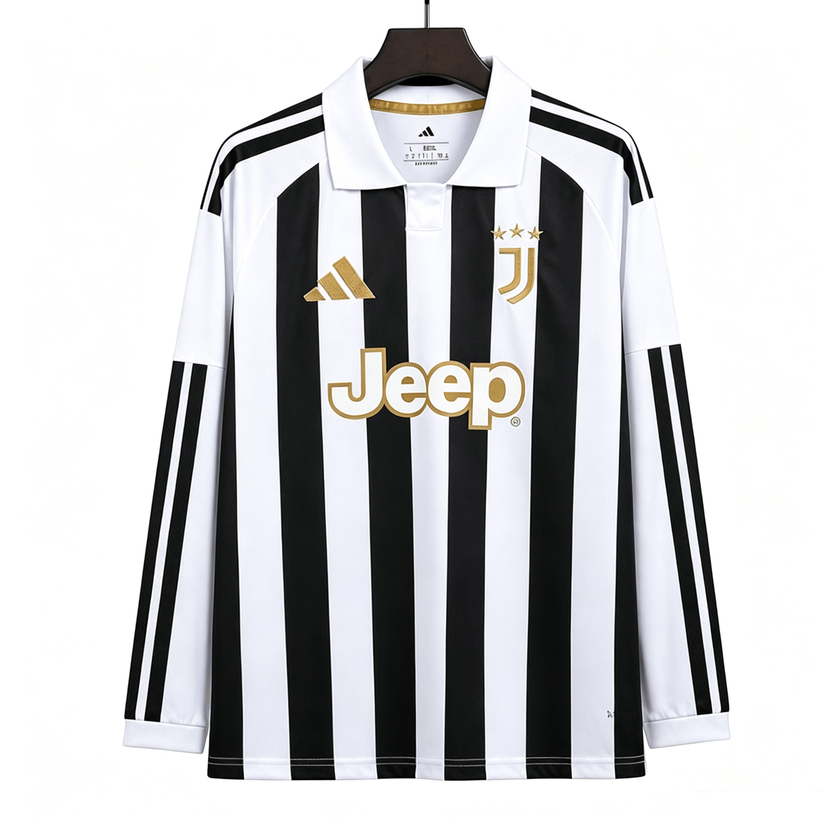 26/27 Juventus Titular Manga Longa Camisa