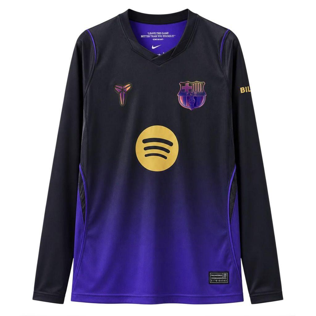 2026/27 Barcelona Visitante Manga Longa Camisa