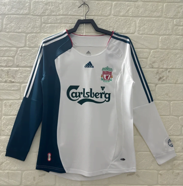 06/07 Liverpool Terceiro Uniforme Retrô Manga Longa Camisa