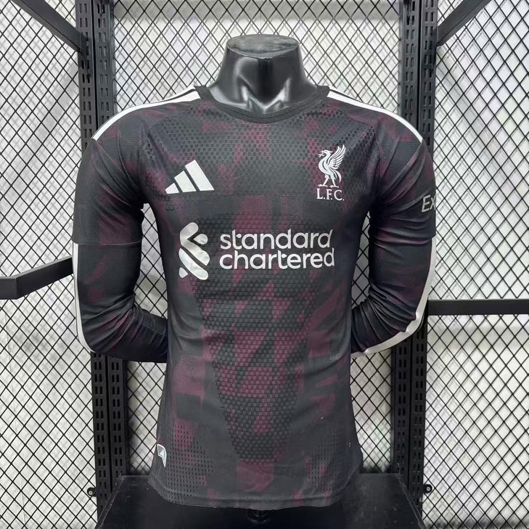 26/27 Liverpool Visitante Manga Longa Jogador Camisa