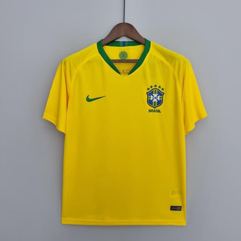 2018 Brazil Titular Retrô Camisa