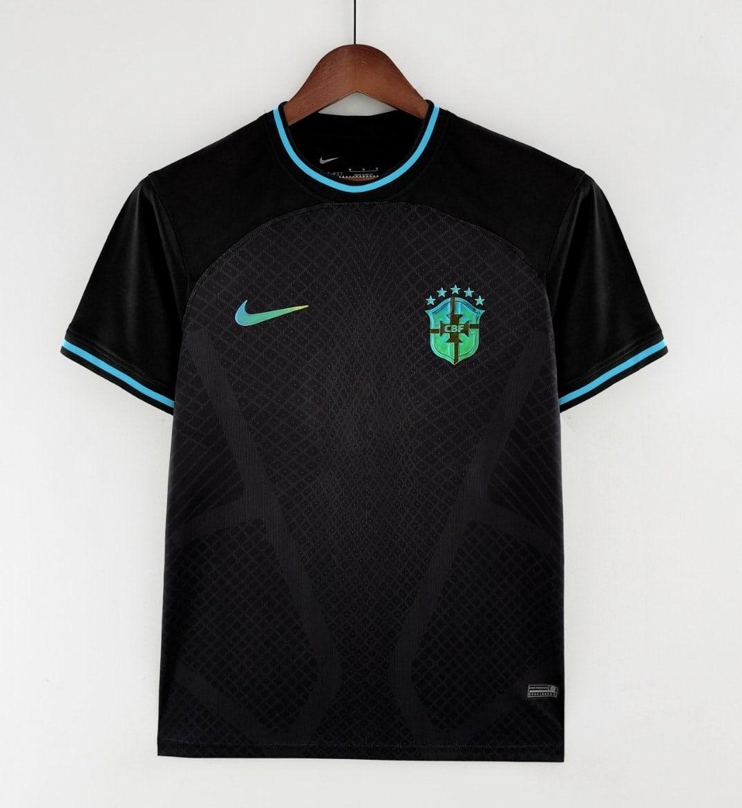 22/23 Brazil Preta Conceito Preta Camisa