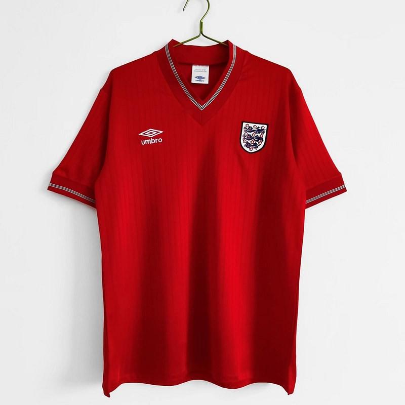 1984/87 England Visitante Retrô Camisa
