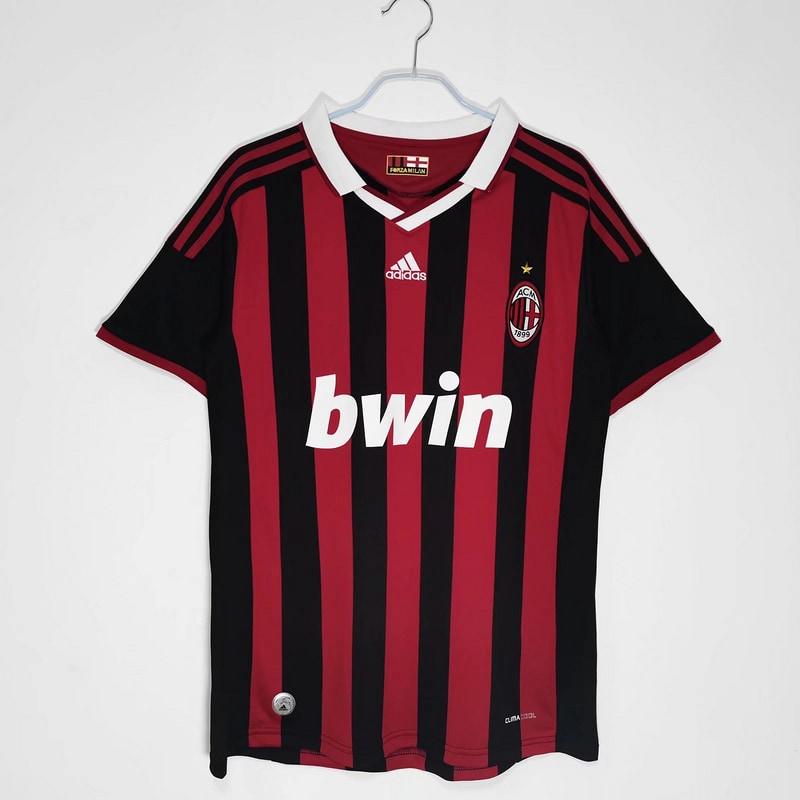 2009/10 AC Milan Titular Retrô Camisa