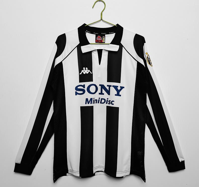 1997/98 Juventus Titular Manga Longa Retrô Camisa